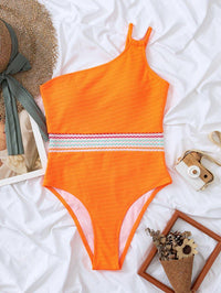 Women's Sexy Orange One-Piece Swimsuit - GFIT, Beach & Pool Ready - GFIT SPORTS