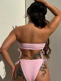 Women's Sexy Pink Bikini Set - GFIT Swimwear with Cover Up - GFIT SPORTS