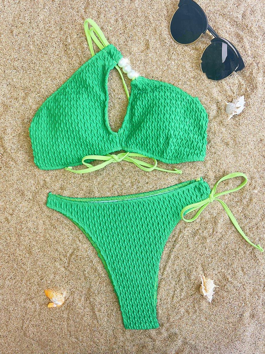 Women's Single Shoulder Bikini Set - Sexy Swimwear, GFIT - GFIT SPORTS