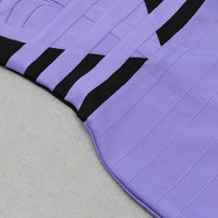 Women's Striped Halter Mini Bandage Dress Sleeveless - GFIT - GFIT SPORTS