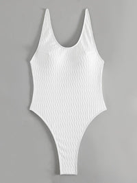 Women's White One-Piece Swimsuit - GFIT SPORTS | Sexy Beachwear Poolside Swimwear - GFIT SPORTS