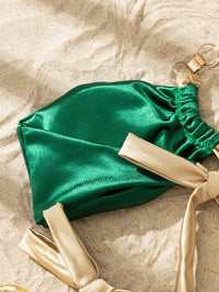 Women's Yellow-Green Stitching Bikini Set - Sexy Swimwear | GFIT SPORTS - GFIT SPORTS