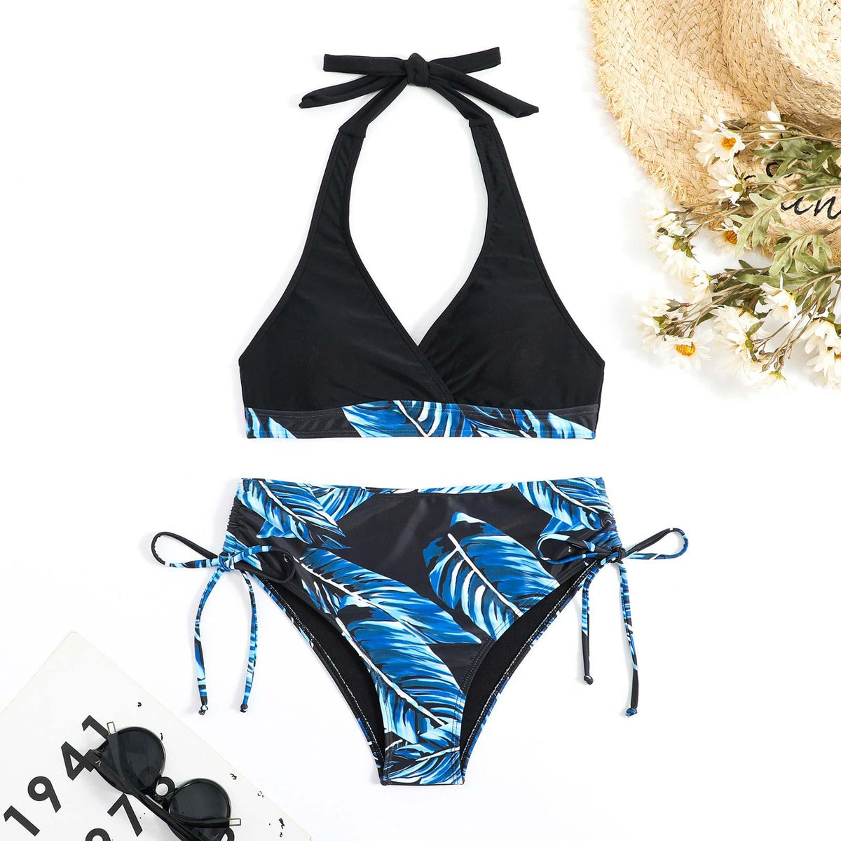 Women Sling Backless High Waist Beach Swimwear Bathing Suit - GFIT SPORTS