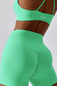 Yoga Set Women's Gym Tops High Waist Shorts - GFIT SPORTS